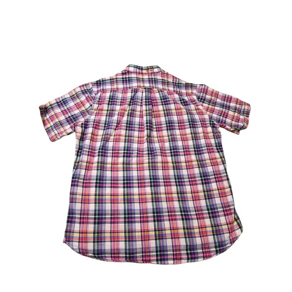 Brooks Brothers Button Down Shirt Men's XL Plaid 100% Cotton Short Sleeve E20.4 - Picture 6 of 12